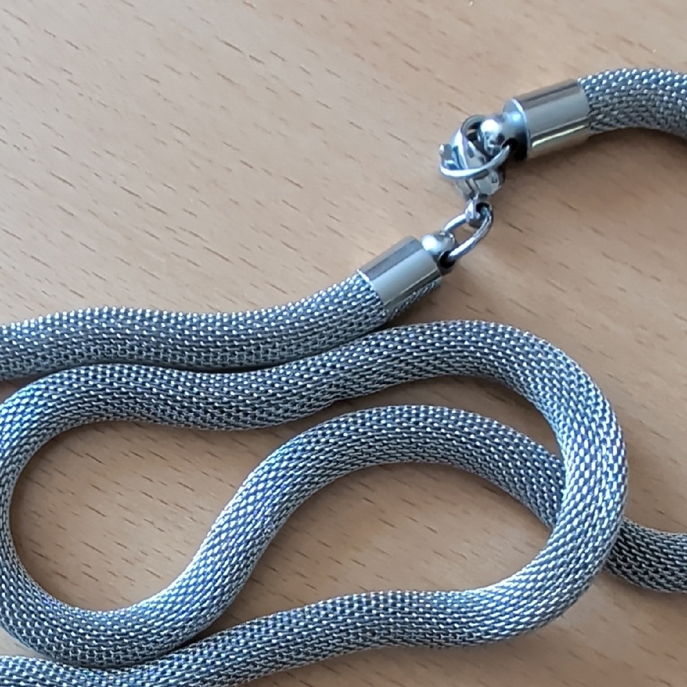 Stainless Steel Mesh Necklace - Picture 2 of 4